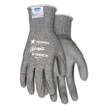 MCR™ Safety Ninja Force Polyurethane Coated Gloves, Large, Gray, Pair freeshipping - TVN Wholesale